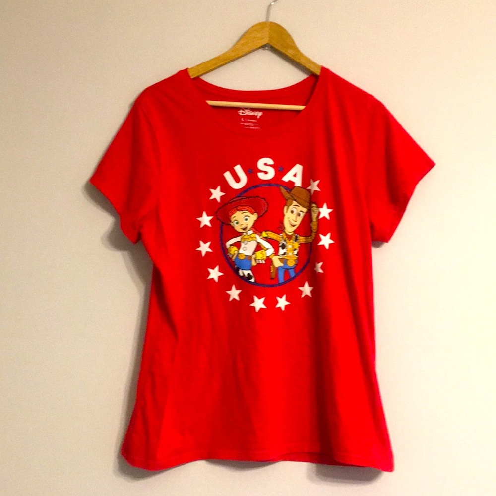 Disney USA Toy Story Jessie Woody T Shirt Women Large Disney